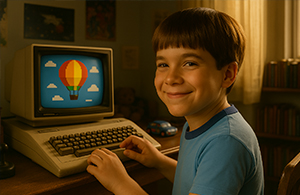 Jason Sherman as a child